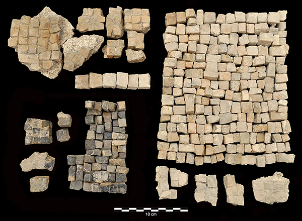 Mosaic surface fragment